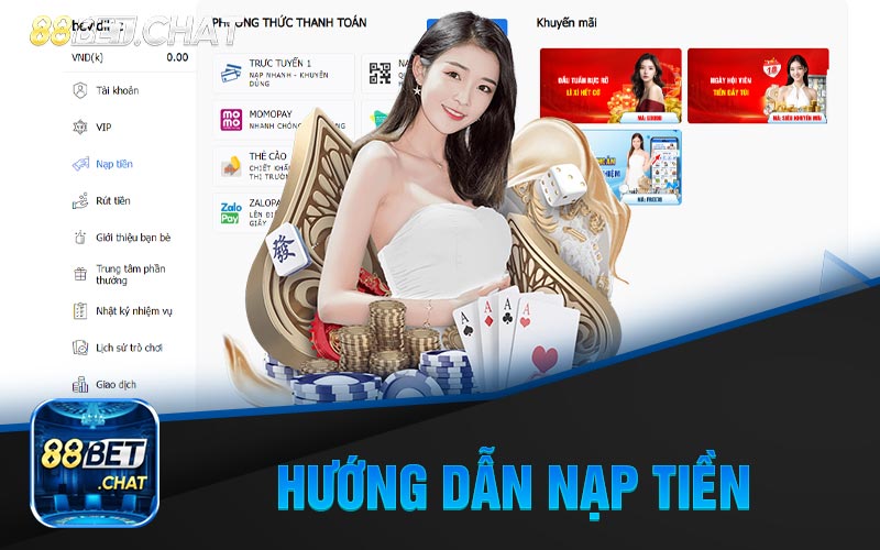 Hướng Dẫn Nạp Tiền 88Bet