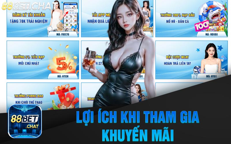 Lợi Ích Khi Tham Gia Khuyến Mãi 88Bet